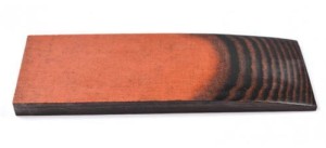 Micarta "terakota-czarna", płytka 120x38x8 mm, sztuka