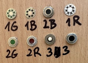 Pin mozaikowy 8 mm "2B"